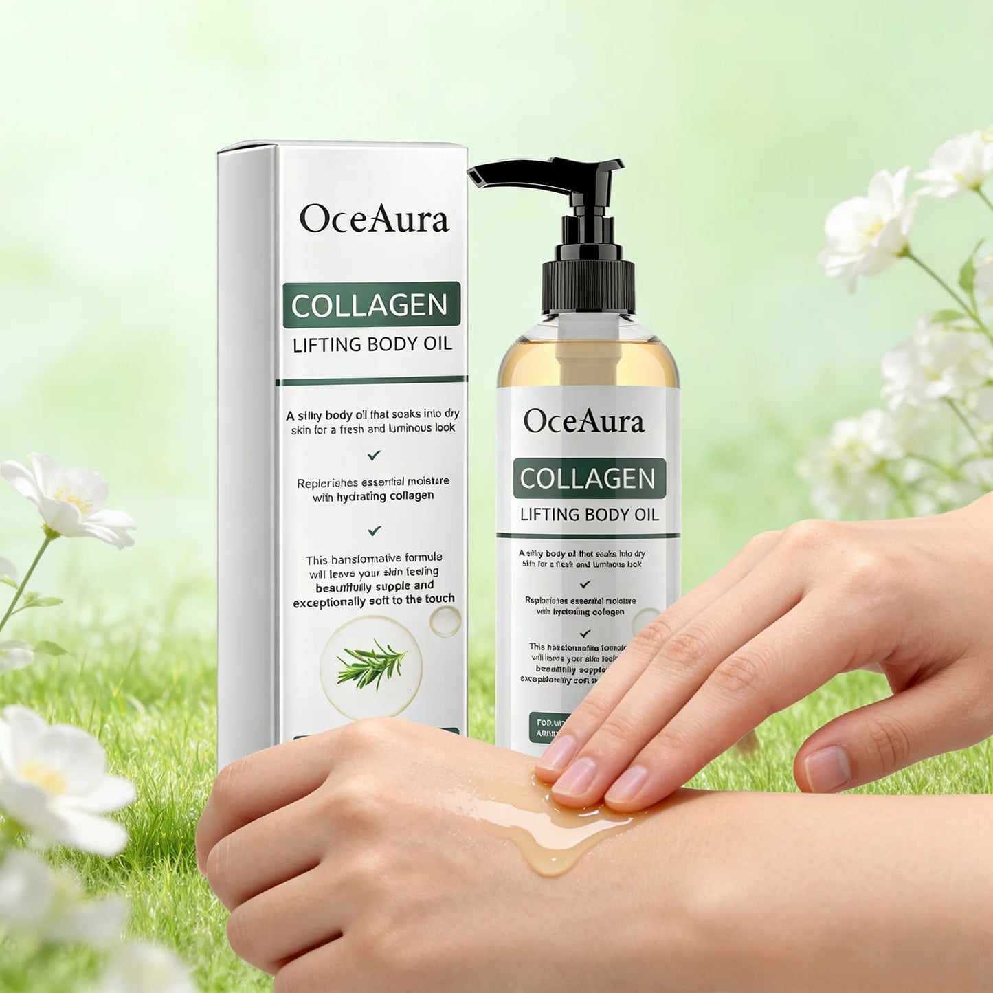 Collagen Firming Body Oil 100Ml Enhance Skin Elasticity & Tighten Deep Hydration Moisturizing Refreshing Rosemary Non-Greasy Oil