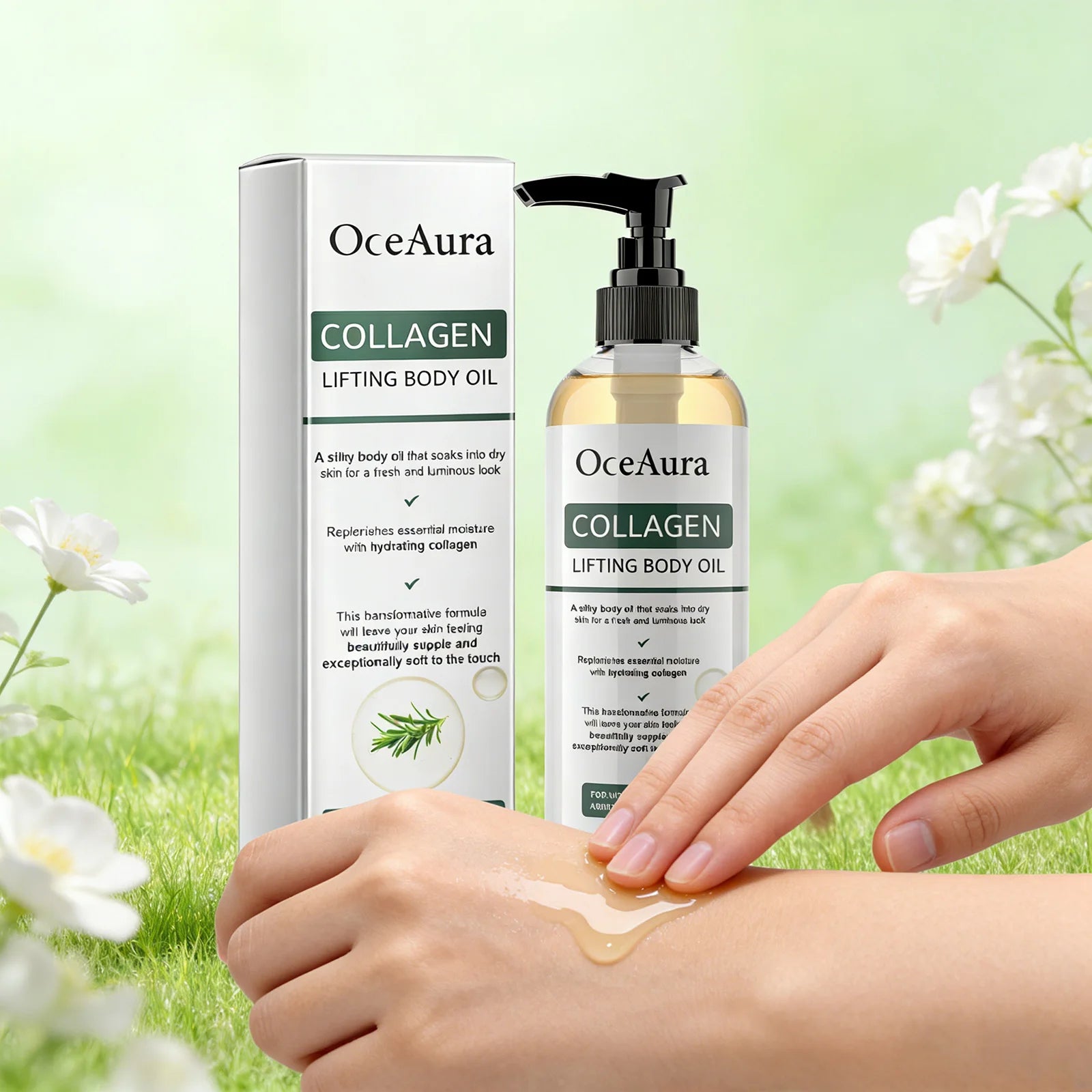 Collagen Firming Body Oil 100Ml Enhance Skin Elasticity & Tighten Deep Hydration Moisturizing Refreshing Rosemary Non-Greasy Oil